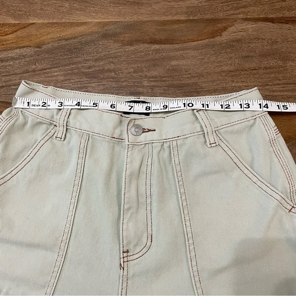 Simple Society Carpenter Super High Rise Light Tan Cotton Jeans‎ Size 9 Y2K